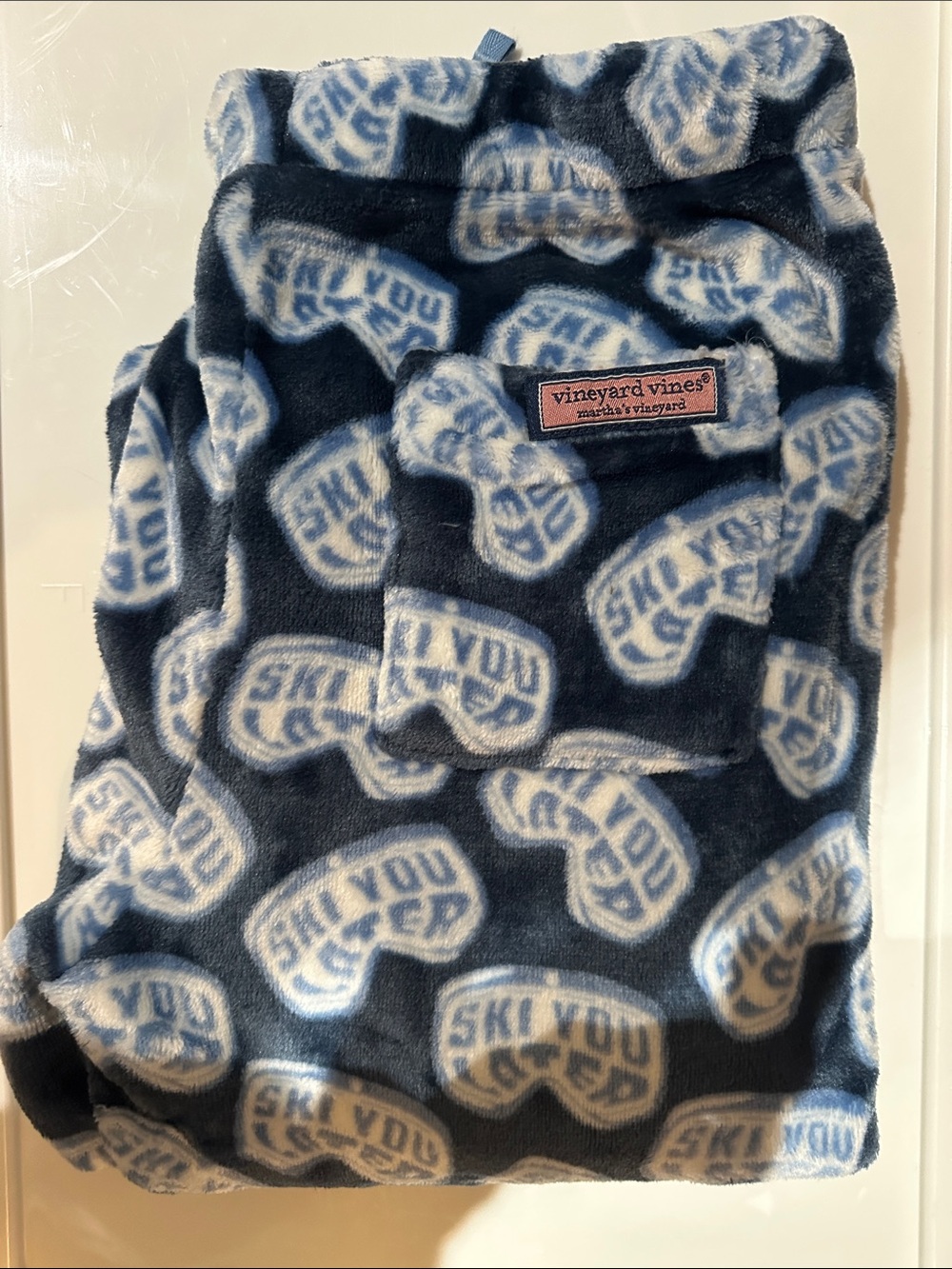 Vineyard Vines Kids Navy & Light Blue Ski Goggle PJ pants